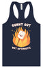 Burnt Out but Optimistic Women's Racerback Tank