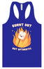 Burnt Out but Optimistic Women's Racerback Tank