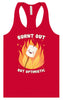 Burnt Out but Optimistic Women's Racerback Tank