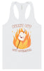 Burnt Out but Optimistic Women's Racerback Tank