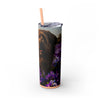 Skinny Tumbler with Straw – 20 oz Stainless Steel Cup
