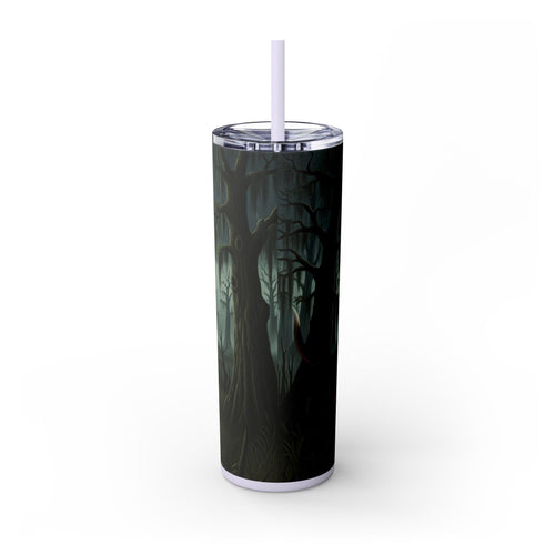 Skinny Tumbler with Straw – 20 oz Stainless Steel Cup