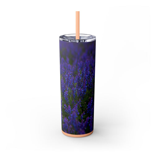 Skinny Tumbler with Straw – 20 oz Stainless Steel Cup