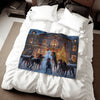 German Shorthaired Pointers Snowman Blanket