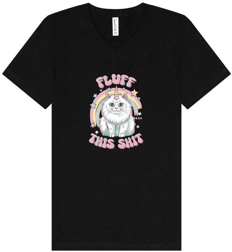 Fluff this Shit Unisex V-Neck Shirt