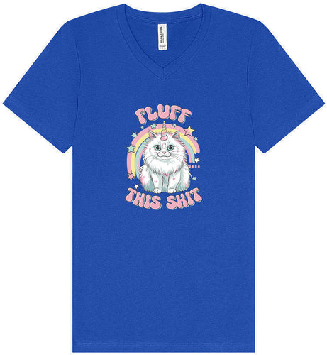 Fluff this Shit Unisex V-Neck Shirt