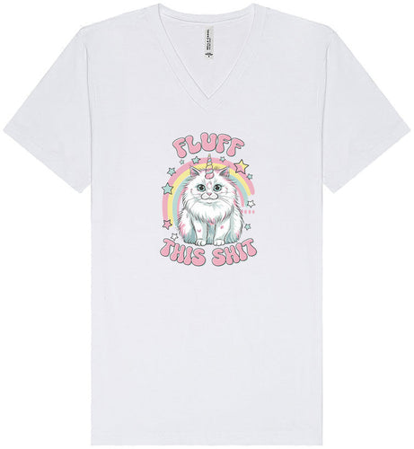 Fluff this Shit Unisex V-Neck Shirt