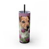 Skinny Tumbler with Straw – 20 oz Stainless Steel Cup