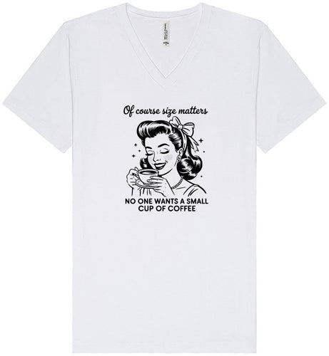 No Small Coffees Unisex V-Neck Shirt