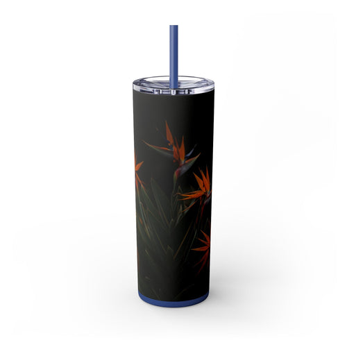 Skinny Tumbler with Straw – 20 oz Stainless Steel Cup