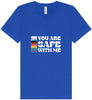 Safe With Me Unisex V-Neck Shirt