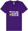 Safe With Me Unisex V-Neck Shirt