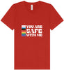 Safe With Me Unisex V-Neck Shirt