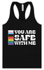 Safe With Me Women's Racerback Tank