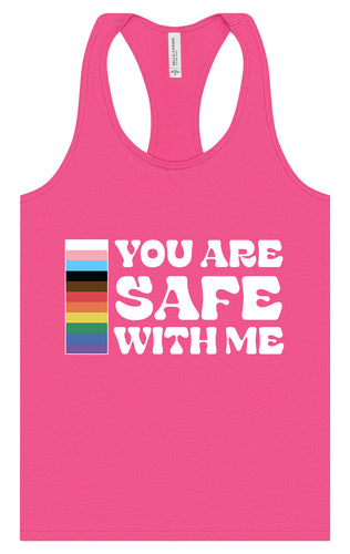 Safe With Me Women's Racerback Tank