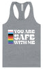 Safe With Me Women's Racerback Tank