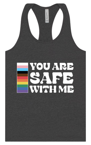 Safe With Me Women's Racerback Tank