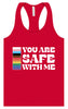Safe With Me Women's Racerback Tank