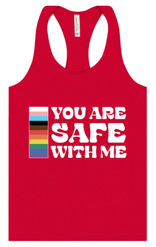 Safe With Me Women's Racerback Tank