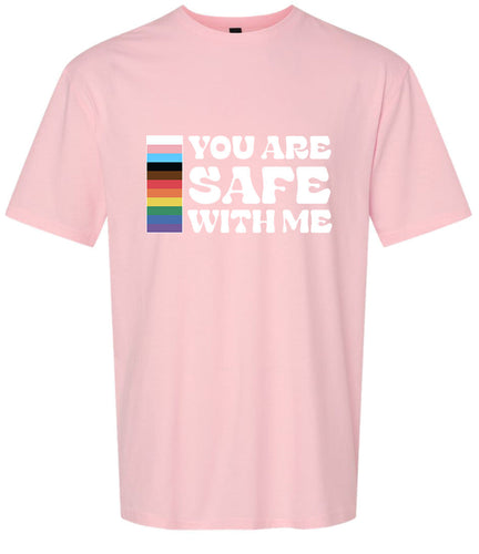 Safe With Me Adult Gildan Soft Shirt