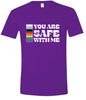 Safe With Me Adult Gildan Soft Shirt