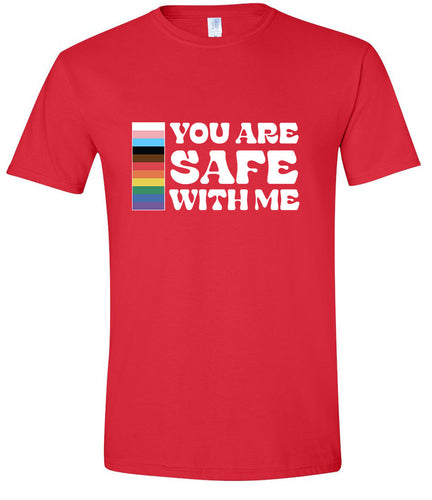 Safe With Me Adult Gildan Soft Shirt