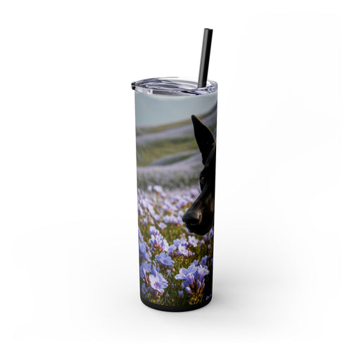 Skinny Tumbler with Straw – 20 oz Stainless Steel Cup