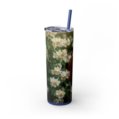 Skinny Tumbler with Straw – 20 oz Stainless Steel Cup