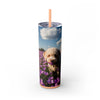 Skinny Tumbler with Straw – 20 oz Stainless Steel Cup