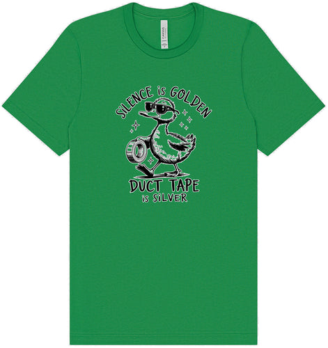 Silence Is Golden Adult Bella Canvas Shirt