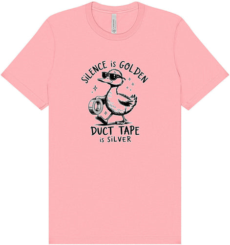 Silence Is Golden Adult Bella Canvas Shirt