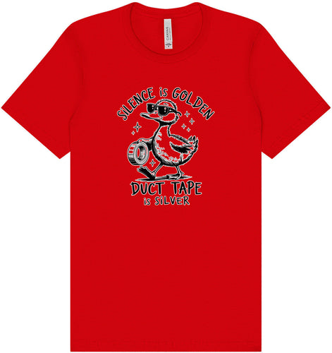 Silence Is Golden Adult Bella Canvas Shirt