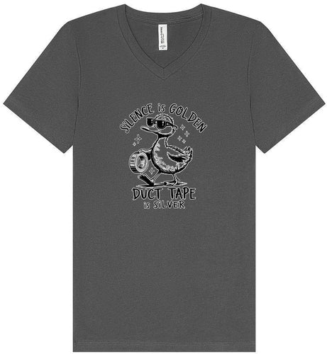 Silence Is Golden Unisex V-Neck Shirt