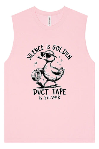 Silence Is Golden Muscle Tank