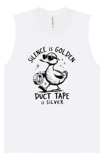 Silence Is Golden Muscle Tank