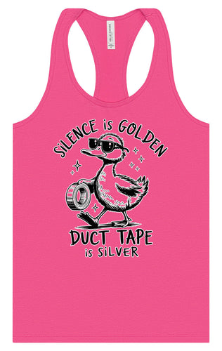 Silence Is Golden Women's Racerback Tank