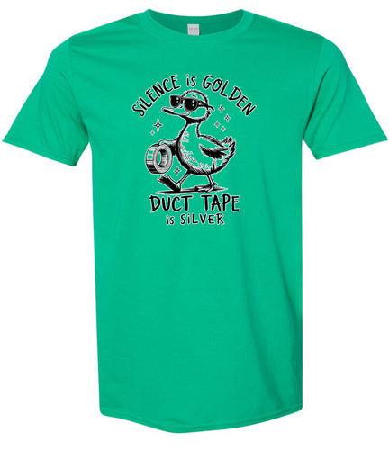 Silence Is Golden Adult Gildan Soft Shirt