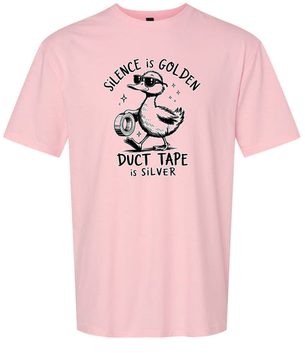 Silence Is Golden Adult Gildan Soft Shirt