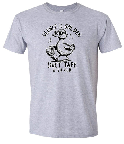 Silence Is Golden Adult Gildan Soft Shirt