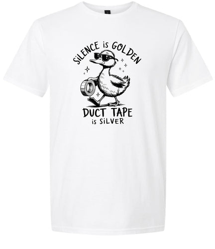 Silence Is Golden Adult Gildan Soft Shirt