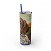 Skinny Tumbler with Straw – 20 oz Stainless Steel Cup