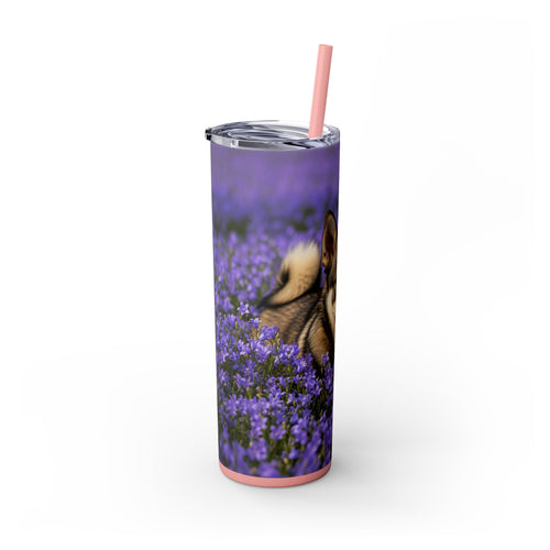 Skinny Tumbler with Straw – 20 oz Stainless Steel Cup