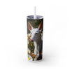 Skinny Tumbler with Straw – 20 oz Stainless Steel Cup