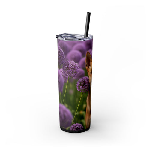 Skinny Tumbler with Straw – 20 oz Stainless Steel Cup