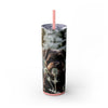 Skinny Tumbler with Straw – 20 oz Stainless Steel Cup