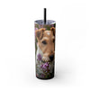 Skinny Tumbler with Straw – 20 oz Stainless Steel Cup
