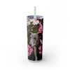 Skinny Tumbler with Straw – 20 oz Stainless Steel Cup