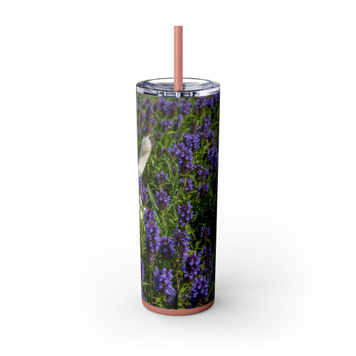 Skinny Tumbler with Straw – 20 oz Stainless Steel Cup