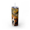 Skinny Tumbler with Straw – 20 oz Stainless Steel Cup