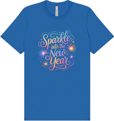 Sparkle into the New Year Adult Bella Canvas Shirt
